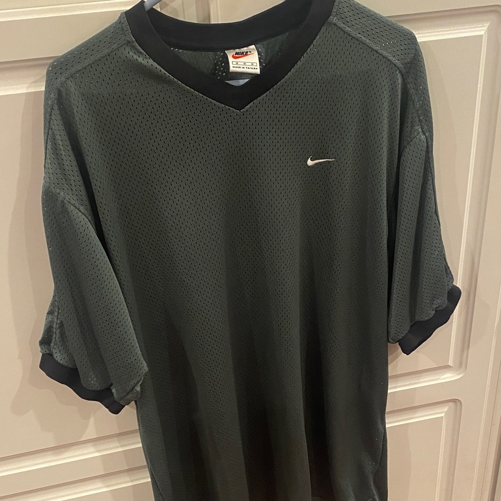 Nike Men's Dark Green Mesh Jersey